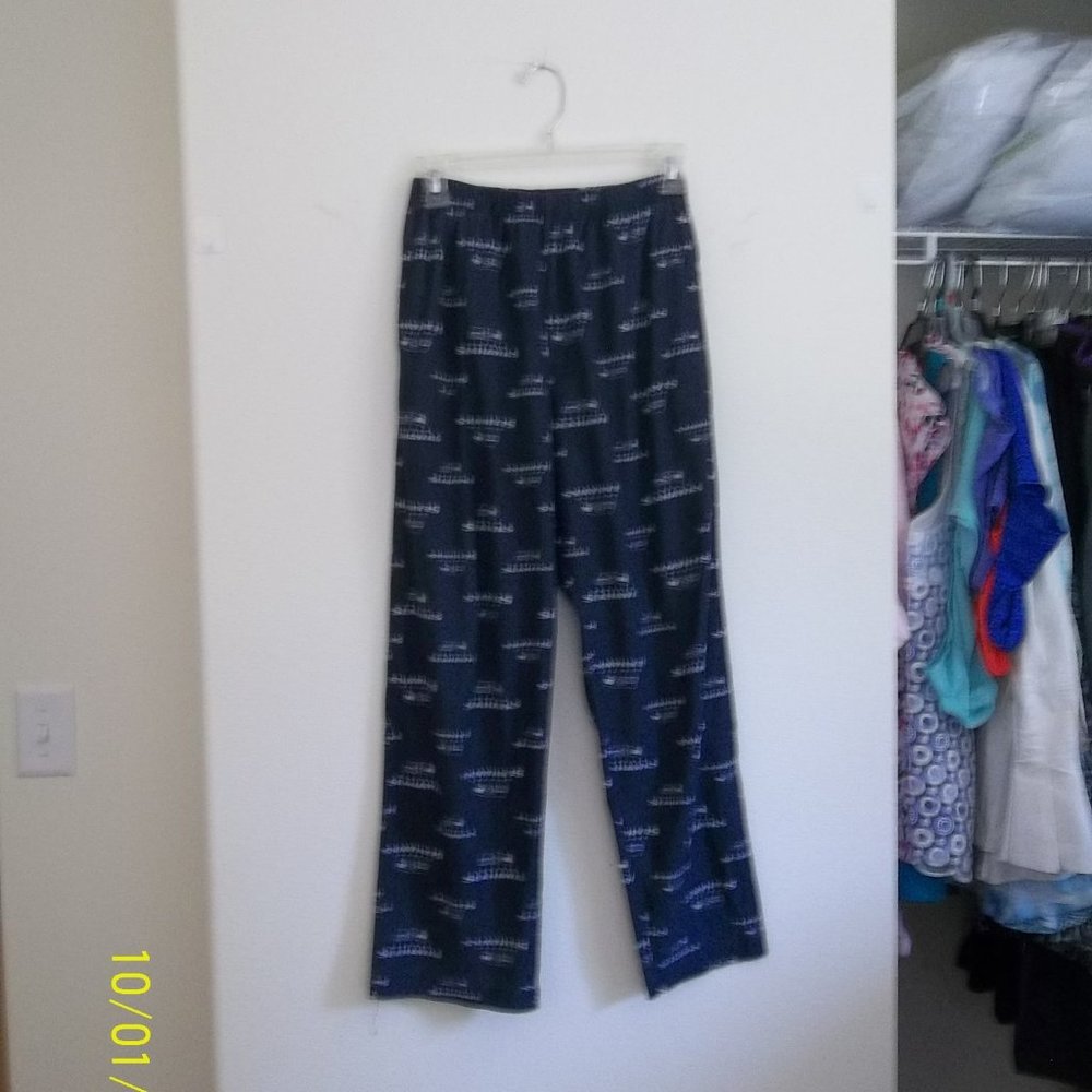 Reebok Seahawks Light Weight Sweatpants, Blue w/Logo, Size 14/16
